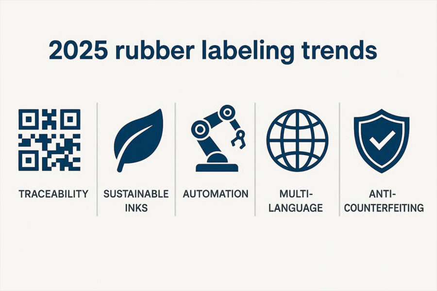 2025 rubber labeling trends: traceability, sustainability, automation, multi-language compliance, and anti-counterfeiting – FLLabels industry insights