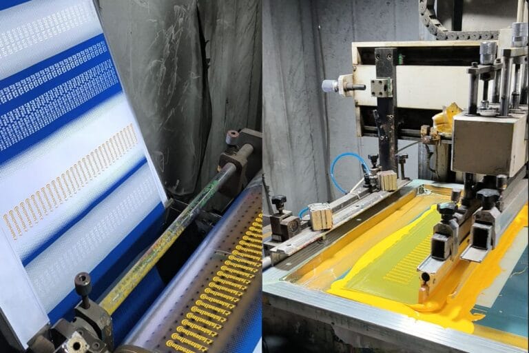 Rubber Hose Labels Screen Printing Process