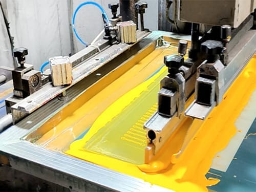 Colour Printing Machine in FLLabels Workshop for rubber hose labels