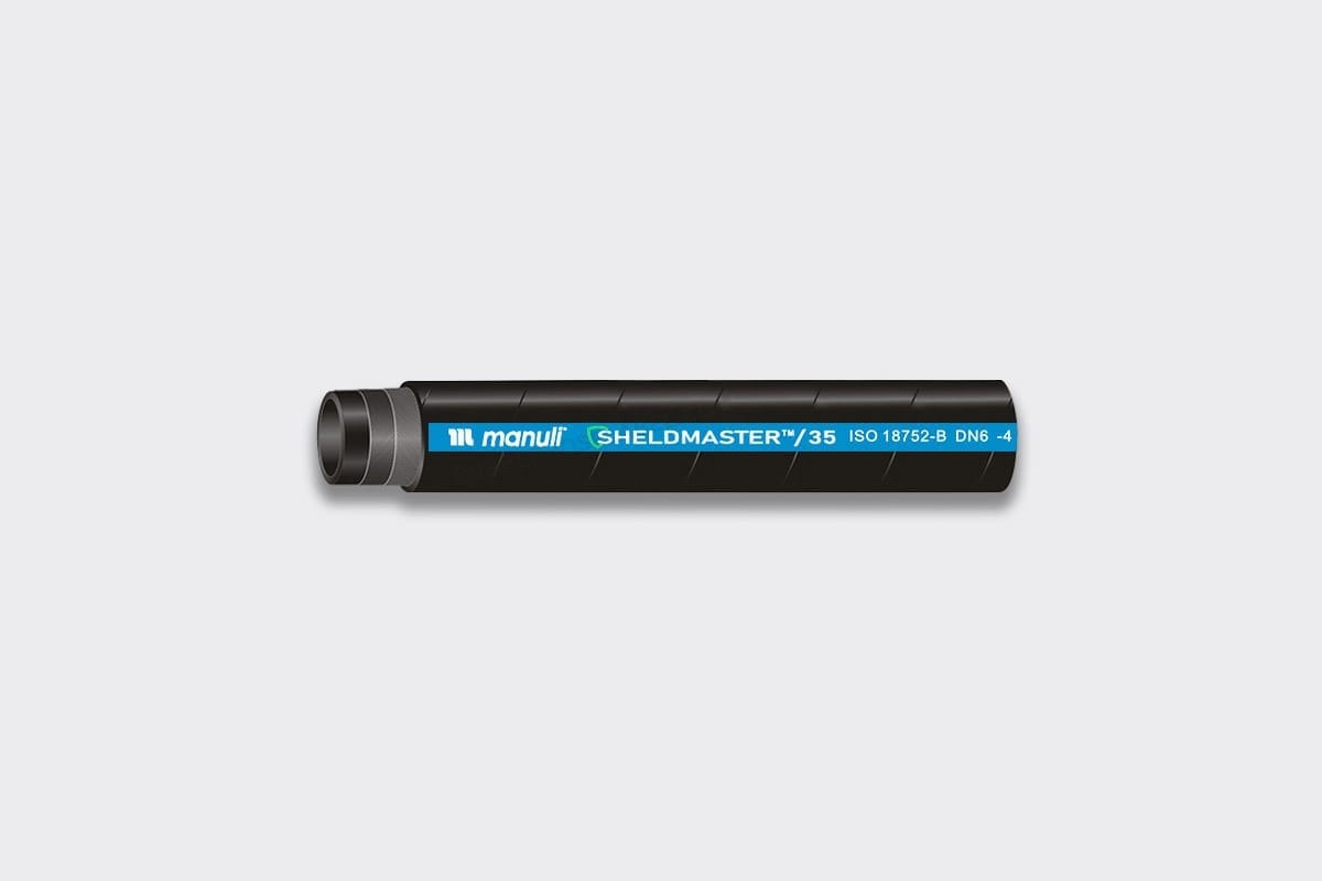 Custom Hydraulic Hose Marking with Thermal Transfer for OEM Manufacturing