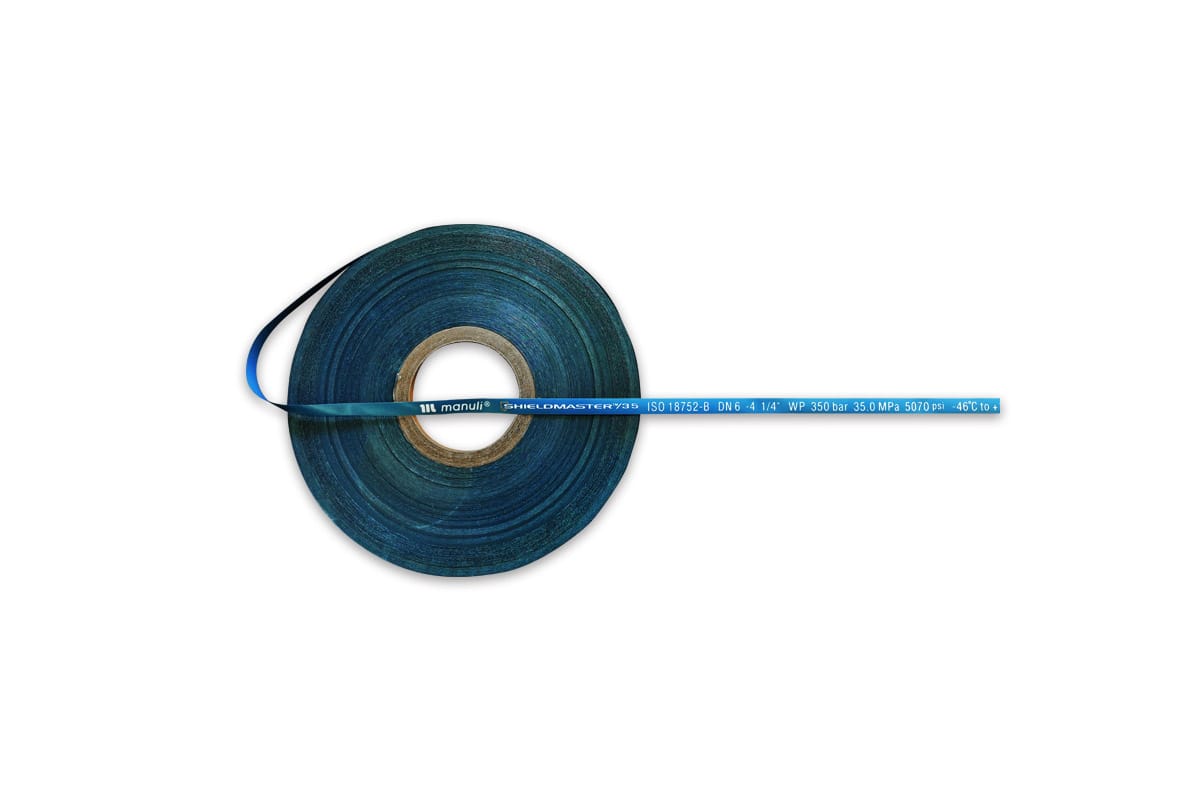 Custom Hydraulic Hose Marking with Thermal Transfer for OEM Manufacturing