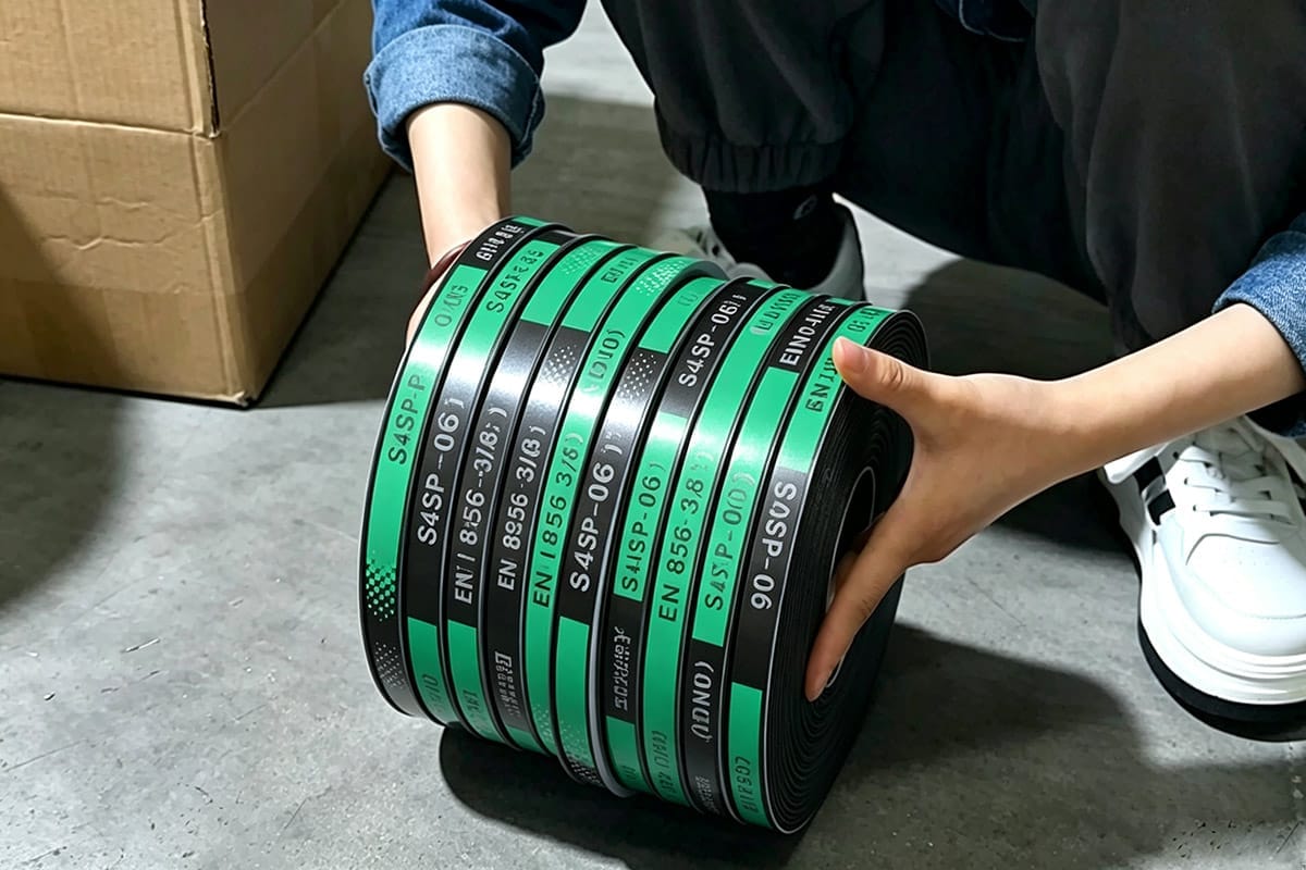 Packing label in FLLabels factory