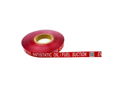 Fuel Oil Resistant Hose Labels with Barcode & QR Integration