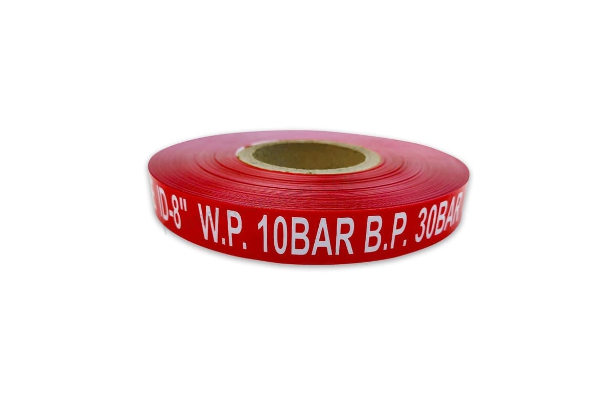 Fuel Oil Resistant Hose Labels with Barcode & QR Integration