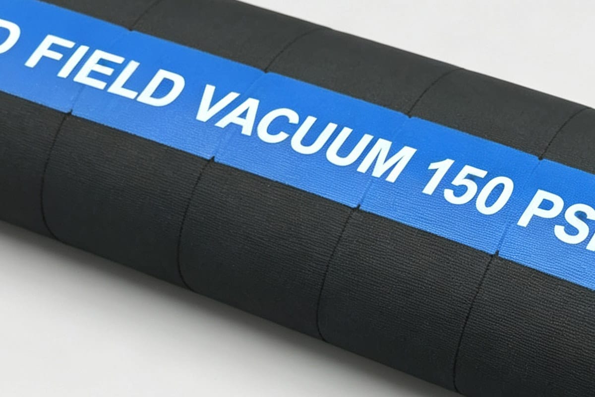 Clean transfer result on rubber air hose after vulcanization