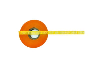Custom Printed Rubber Water Hose Labels for Cooling & Delivery Systems