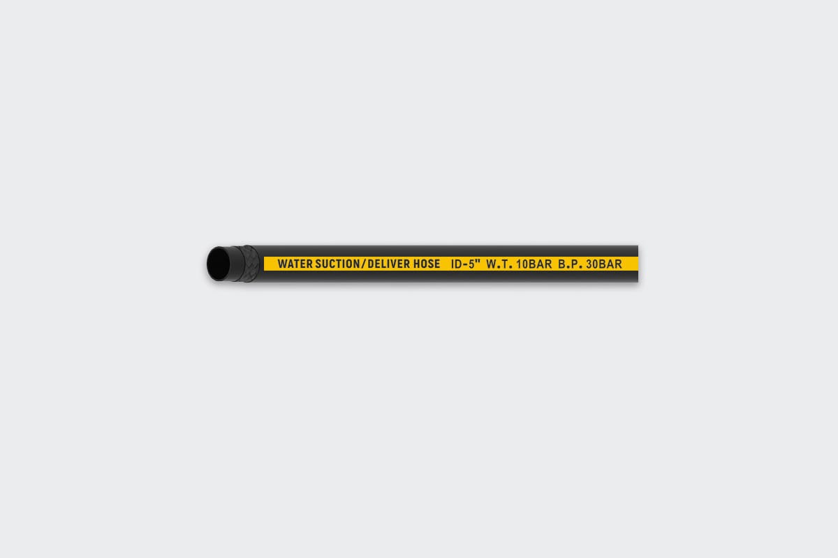 Custom Printed Rubber Water Hose Labels for Cooling & Delivery Systems