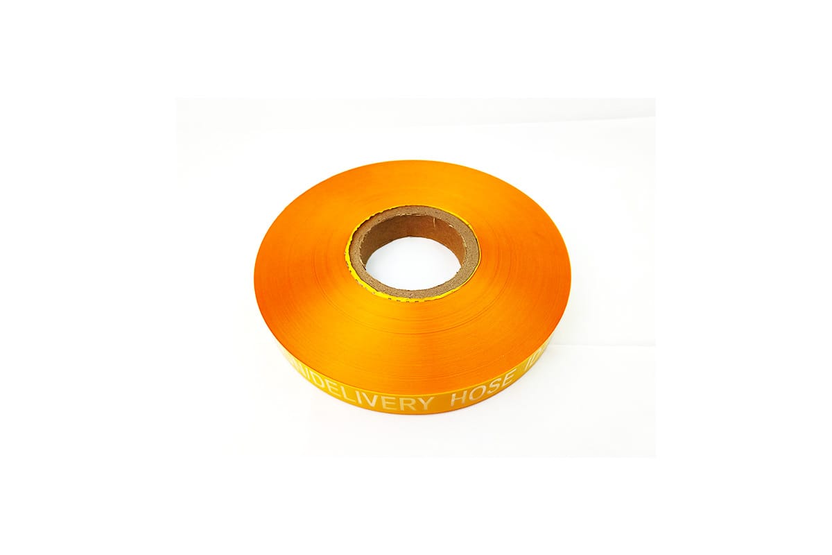 Custom Printed Rubber Water Hose Labels for Cooling & Delivery Systems