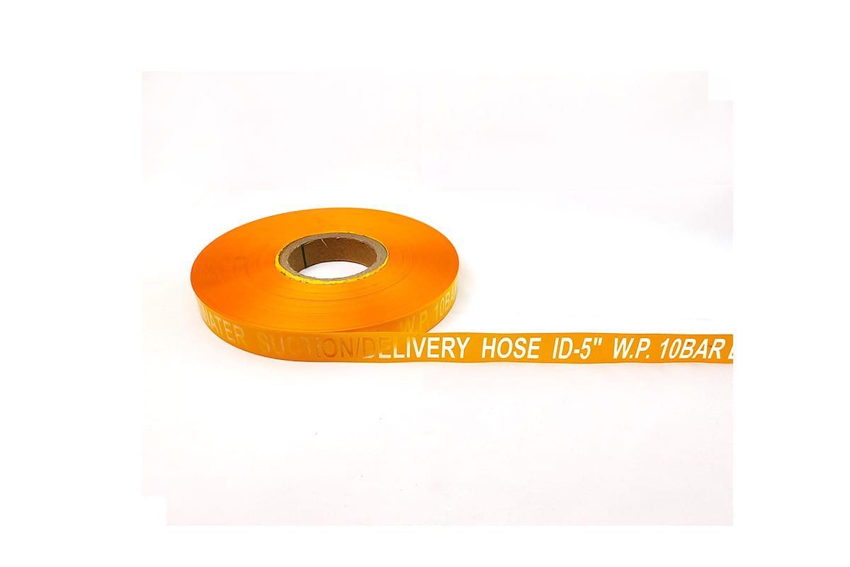 Custom Printed Rubber Water Hose Labels for Cooling & Delivery Systems