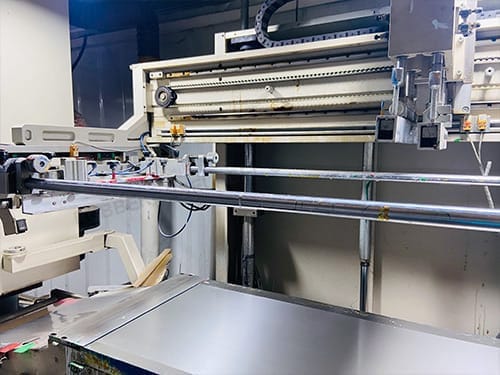 Screen Printing Machine in FLLables Factory for rubber hose labels