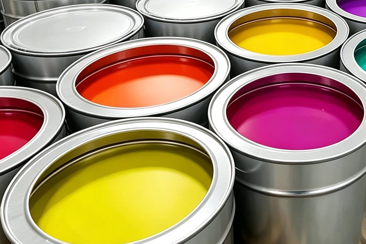 Imported vulcanization heat transfer label ink in the FLLabels workshop